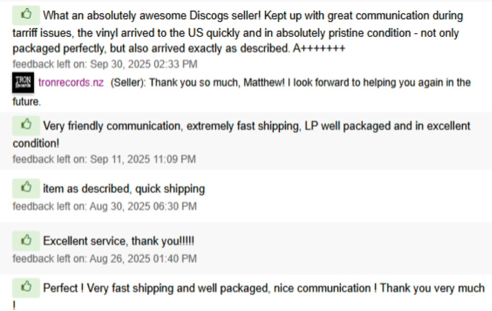 Discogs review screenshot 1