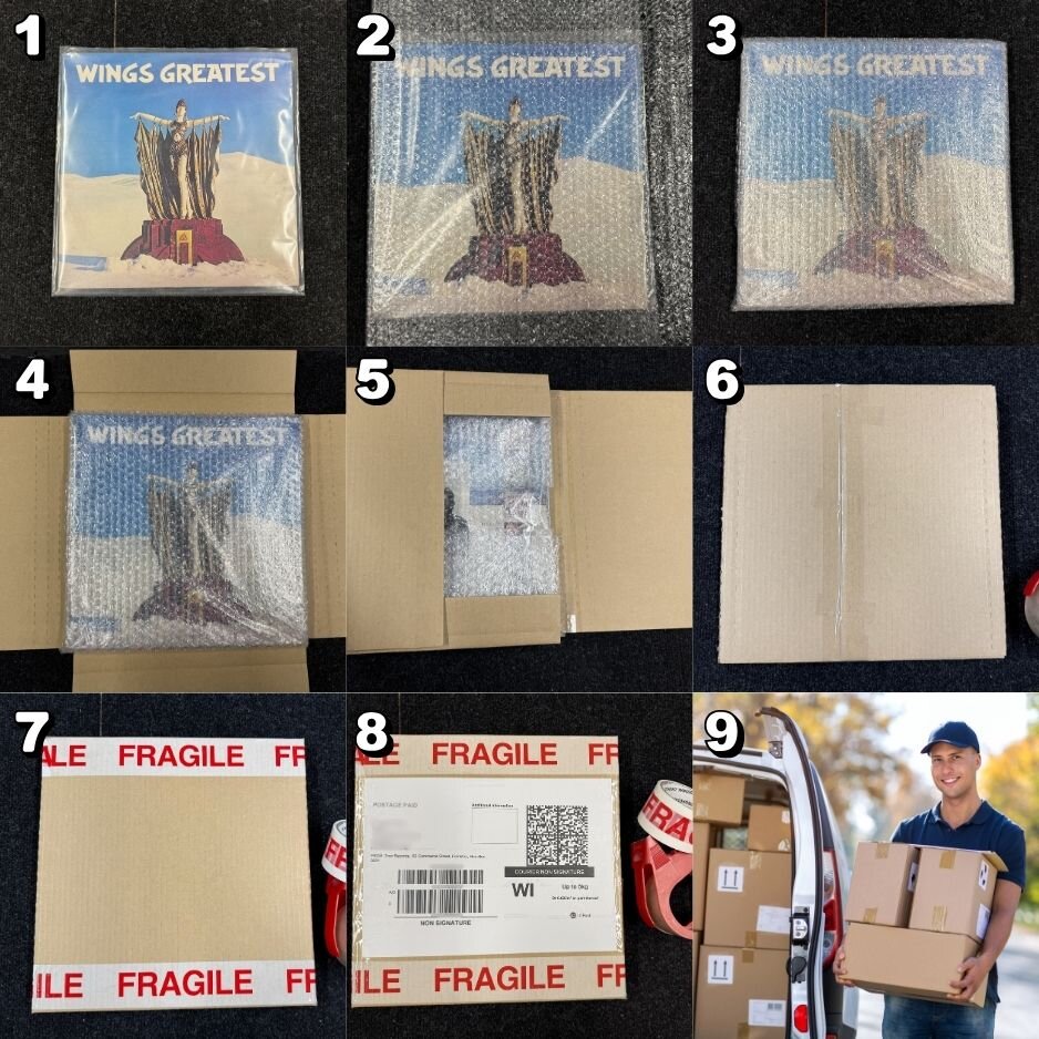 Secure packaging for vinyl records