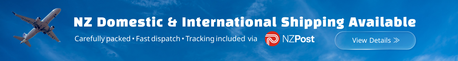 NZ Domestic & International Shipping Available — View Details