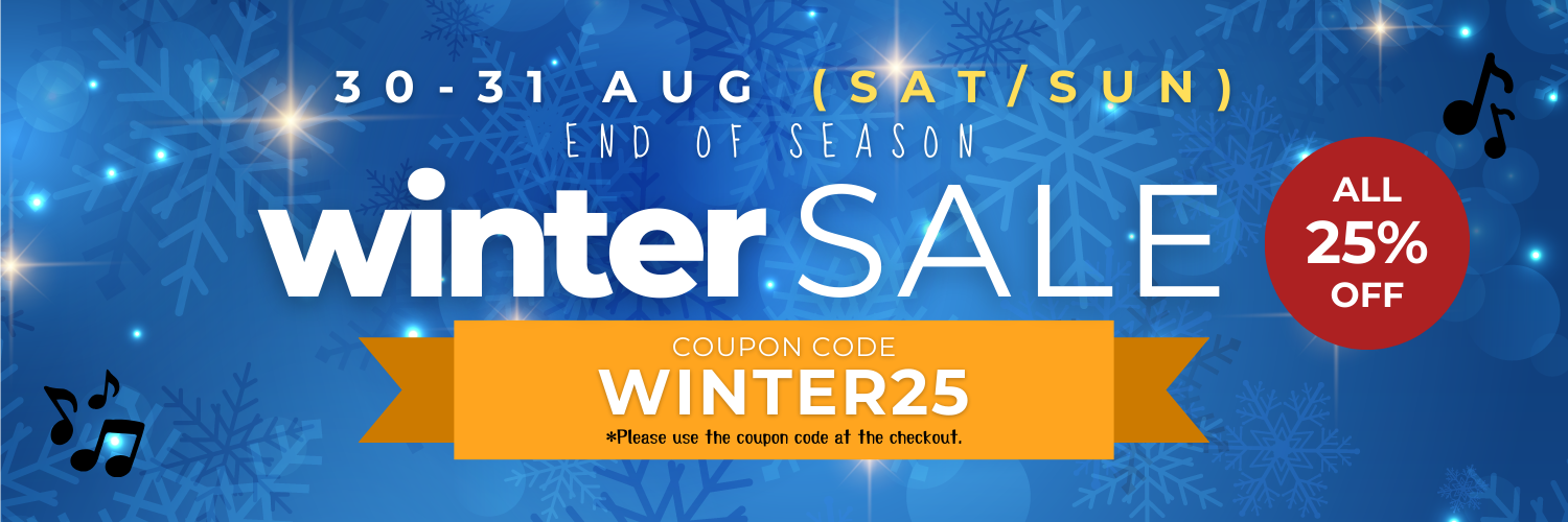 End of Winter Sale - 25% OFF