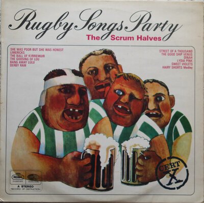 The Scrum Halves – Rugby Songs Party-lp-Tron Records