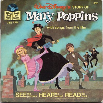 Unknown Artist – Walt Disney's Story Of Mary Poppins (7")-7"-(45's)-Tron Records