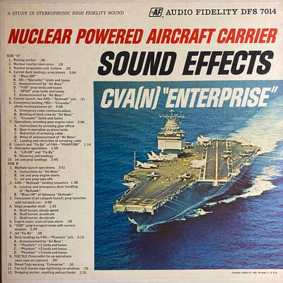 No Artist – Nuclear Powered Aircraft Carrier Sound Effects / CVAN Enterprise-lp-Tron Records