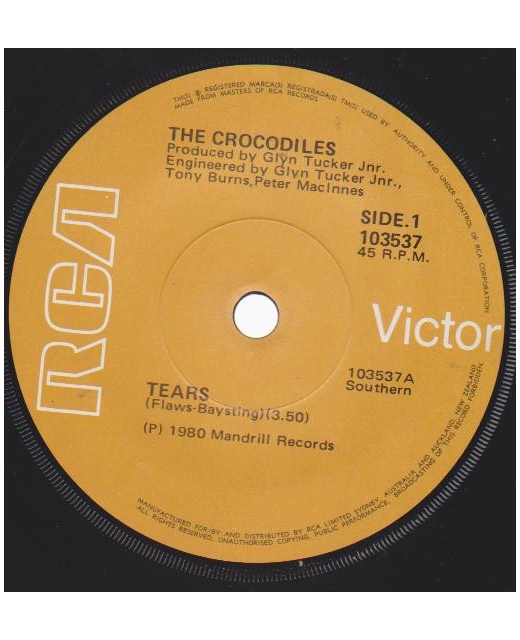 The Crocodiles - Tears (7")
