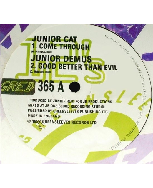 Junior Cat / Junior Demus – Come Through / Good Better That Evil