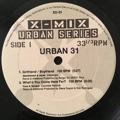Various – X-Mix Urban Series 31 + 33-ep-(12"-sgl)-Tron Records