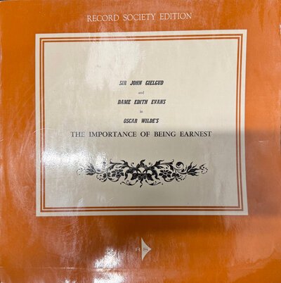 Oscar Wilde – The Importance Of Being Earnest-lp-Tron Records