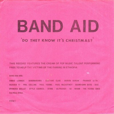 Band Aid – Do They Know Its Christmas (7")-7"-(45's)-Tron Records