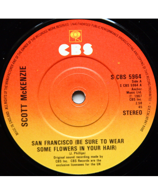 Scott McKenzie – San Francisco (Be Sure To Wear Some Flowers In Your Hair)