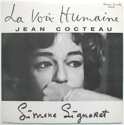 Simone Signoret, Jean Cocteau – La Voix Humaine-lp-Tron Records
