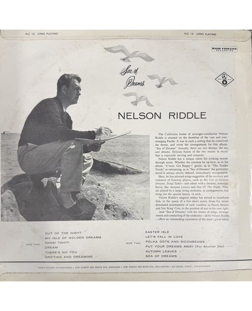 Nelson Riddle And His Orchestra – Sea Of Dreams - Tron Records | Vinyl ...
