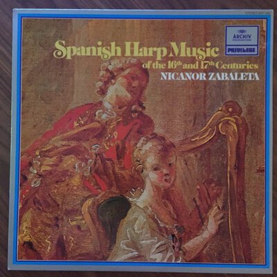 Nicanor Zabaleta – Spanish Harp Music Of The 16th And 17th Centuries-lp-Tron Records
