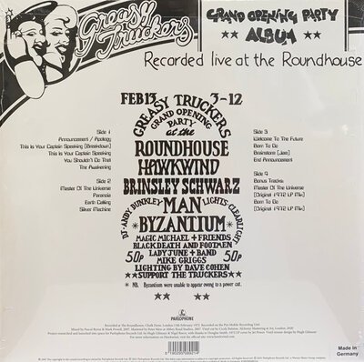 Hawkwind – Greasy Truckers Party-lp-Tron Records