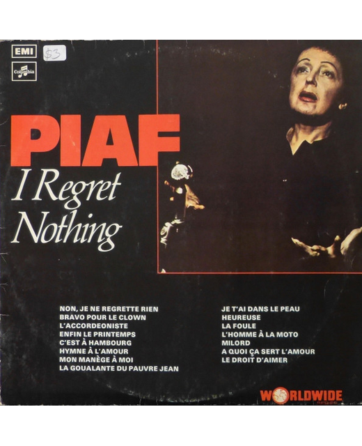 Edith Piaf – I Regret Nothing