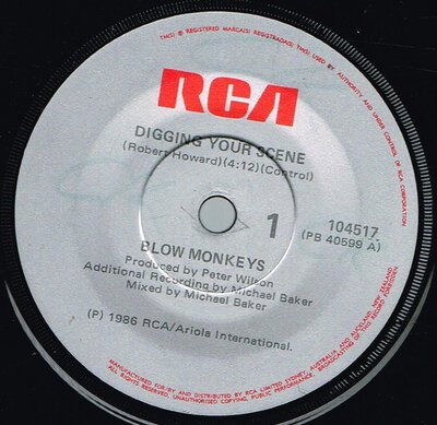 Blow Monkeys – Digging Your Scene-ep-(12"-sgl)-Tron Records