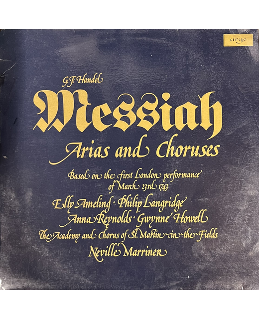 G.F. Handel – Messiah Arias And Choruses