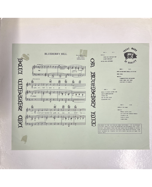 Led Zeppelin – Live On Blueberry Hill