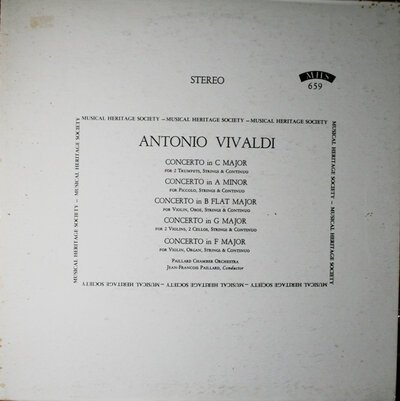 Antonio Vivaldi – Concerto In C Major-lp-Tron Records