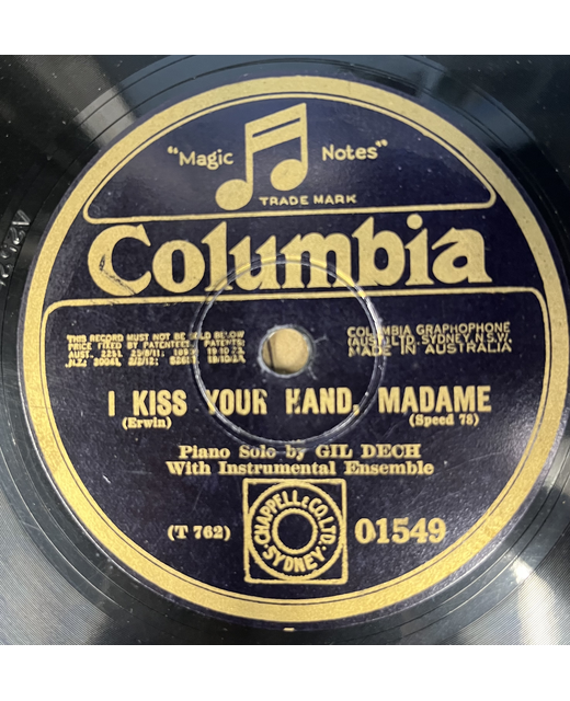 Gil Dech – I Kiss Your Hand, Madame / The Wedding Of The Painted Doll