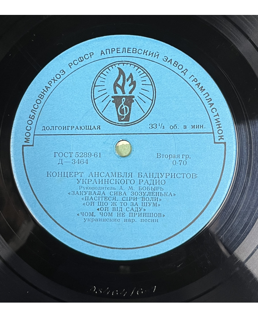 Concert Of Ukrainian Radio Bandore-Players Ensemble – Ukrainian Folk Songs