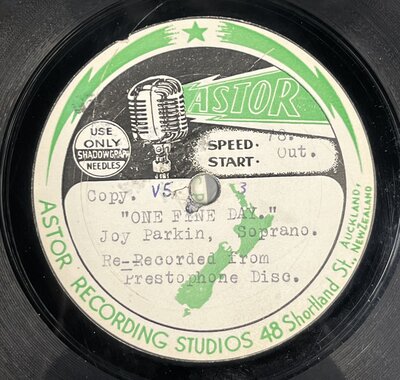Joy Parkin – My Beloved Daddy/One Fine Day-lp-Tron Records