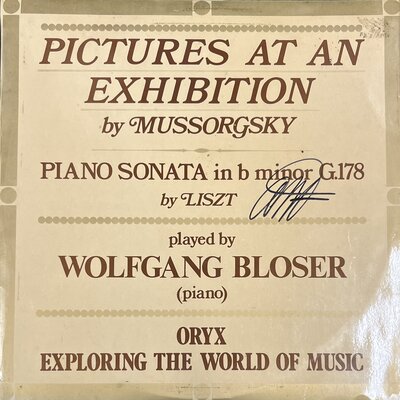 Mussorgsky - Pictures At An Exhibition, Piano Sonata-lp-Tron Records