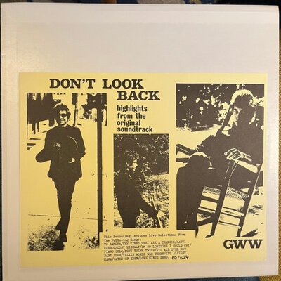 Bob Dylan – Don't Look Back Highlights From The Soundtrack-lp-Tron Records