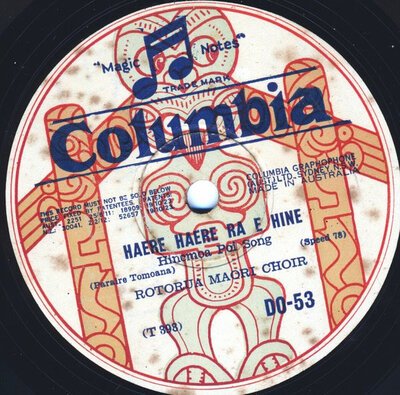 Rotorua Maori Choir – Haere Haere Ra E Hine / Hoea Ra Te Waka-10"-Tron Records