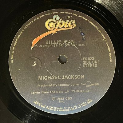 Michael Jackson – Billie Jean (7")-7"-(45's)-Tron Records
