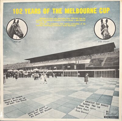 Various – 102 Years Of The Melbourne Cup, 1861 - 1962-lp-Tron Records