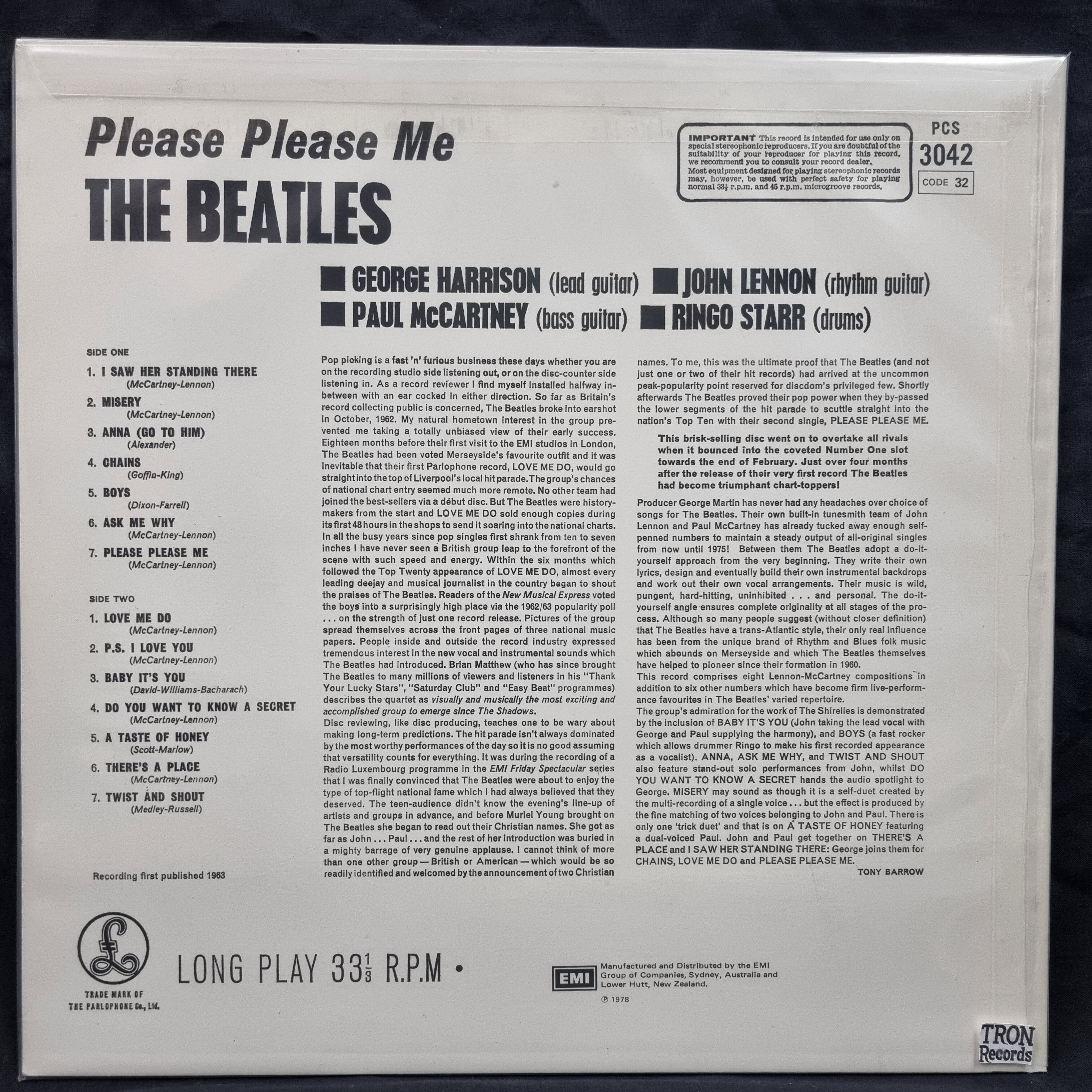 NZ盤THE BEATLES PLEASE PLEASE ME Amazon.com: Please Please Me: CD 和黑膠唱片
