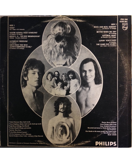 Blue Cheer Blue Cheer Tron Records Vinyl LP Blue Cheer Rock Blues