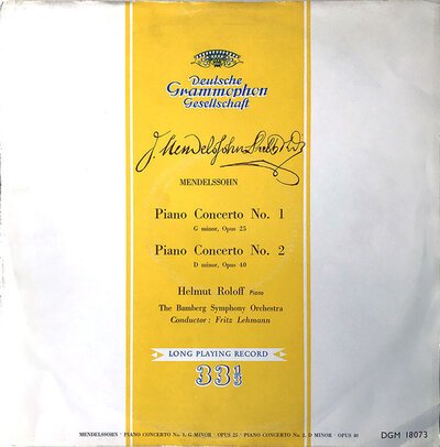 Felix Mendelssohn - Mendelssohn: Piano Concerto-lp-Tron Records