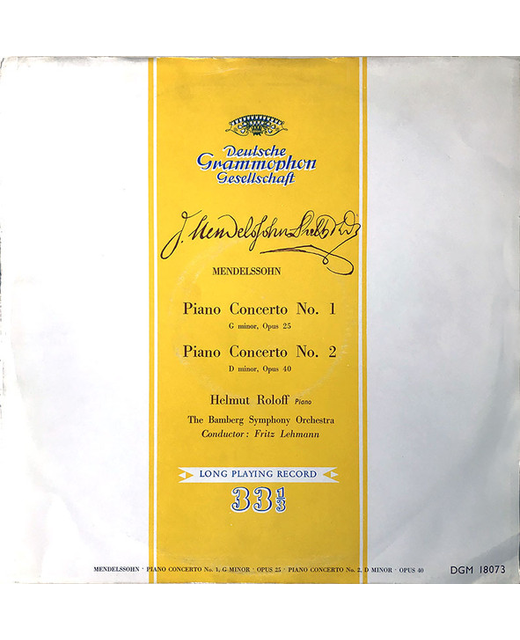 Felix Mendelssohn - Mendelssohn Piano Concerto