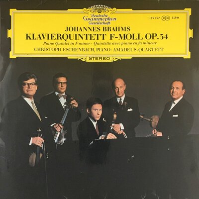 Johannes Brahms - Klavierquintett F-Moll OP.34-lp-Tron Records