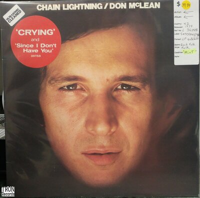 Don McLean - Chain Lightning-lp-Tron Records