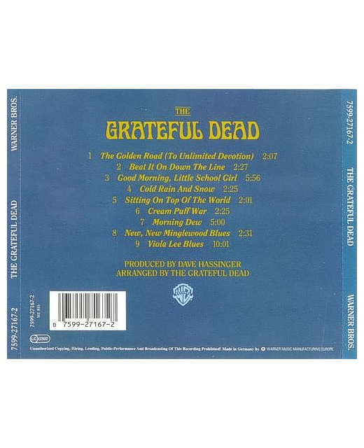 The Grateful Dead The Grateful Dead Tron Records CDs The