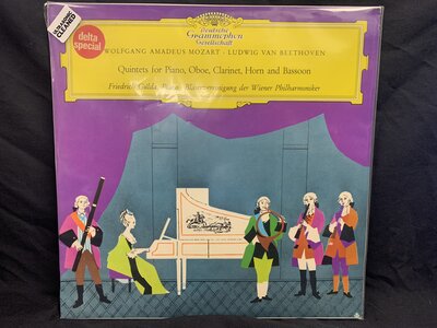 Mozart and Beethoven - Quintets For Piano, Oboe, Clarinet, Horn And Bassoon-lp-Tron Records