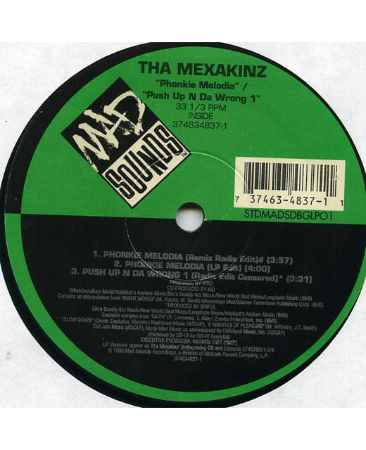 Tha Mexakinz - Phonkie Melodia / Push Up N Da Wrong 1
