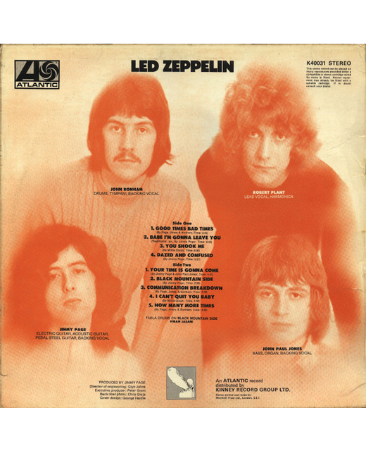 Led Zeppelin - Led Zeppelin - Collector's Corner : TRON Records | We ...