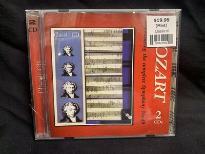 Wolfgang Amadeus Mozart - Mozart-cds-Tron Records