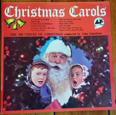 The 100 Voices of Christmas Conducted by John Gustafson-lp-Tron Records