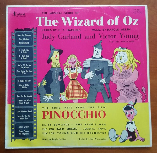 Judy Garland & Various - Wizard Of Oz / Pinocchio - Tron Records | Vinyl LP - Judy Garland & Various Children Stage & Screen Judy Garland & Various - Wizard Of Oz / Pinocchio - Tron Records | Vinyl LP - Judy Garland & Various Children Stage & Screen