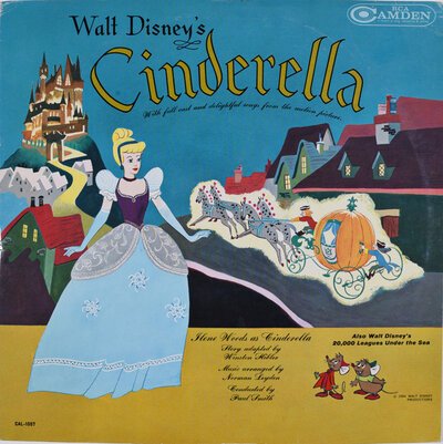 Ilene Woods With Full Cast - Walt Disney's Cinderella-lp-Tron Records