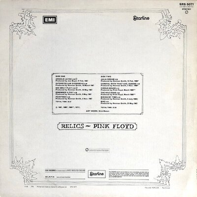 PinK Floyd - Relics-lp-Tron Records