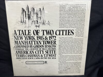 Various - A Tale Of Two Cities: New York 1945 & 1972 (10")-10"-Tron Records