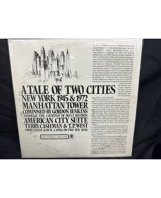 Various - A Tale Of Two Cities - New York 1945 & 1972