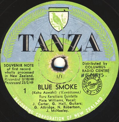 Ruru Karaitiana Quintette - Blue Smoke / Senorita (10")-10"-Tron Records