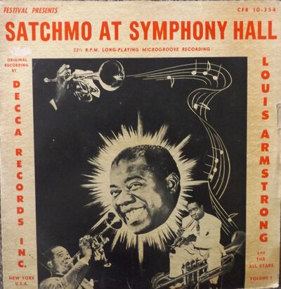 Louis Armstrong And His All-Stars - Satchmo At Symphony Hall - Vol1 (10")-10"-Tron Records