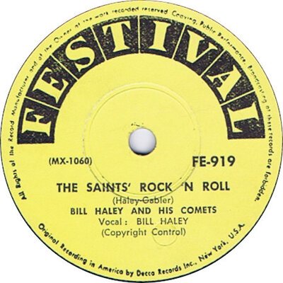 Bill Haley And His Comets - The Saints Rock 'N Roll / R-O-C-K (10")-10"-Tron Records